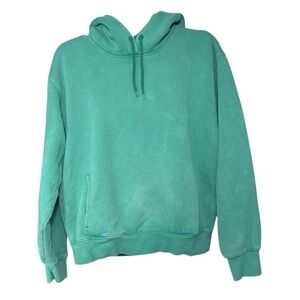 Aritzia Super World Hoodie Green Womens Size Medium Casual Boxy